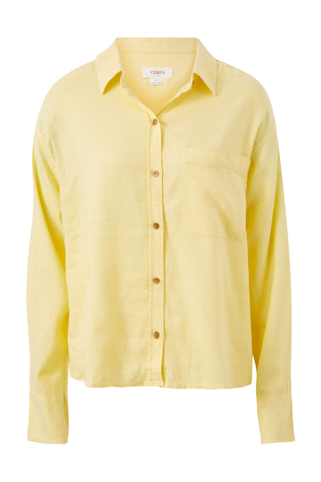 Relaxed Pocket Shirt, SUNSHINE