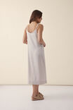 Satin Slip Dress With Recycled Fibres, CHAMPAGNE - alternate image 3