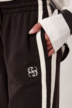 Gigi Wide Leg Terry Trackpant, PHANTOM SIDE STRIPE - alternate image 5