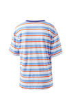 Stevie Slouchy Tee, SKY BLUE FLAME STRIPE - alternate image 3