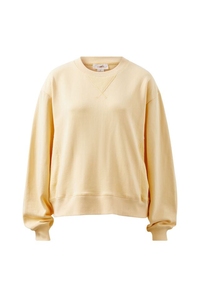 Ruby Reverse Panel Crew, SUNNY YELLOW