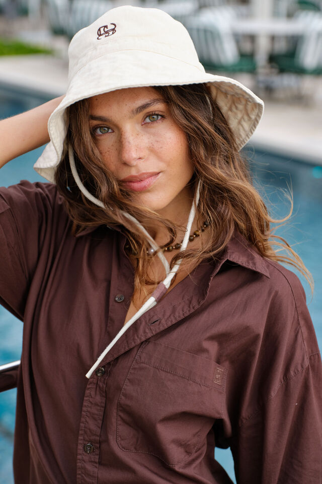 Polly Bucket Hat, ECRU