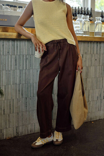 Jessie Barrel Pant, CHOCOLATE