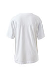 Stevie Slouchy Tee, WHITE/CERES BY THE SEA - alternate image 3