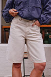 Olive Belted Denim Short, FRESH SAND - example image 5