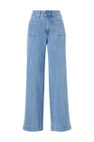 Wide Leg Patch Pocket Jean, VINTAGE BLUE COMFORT STRETCH - alternate image 2