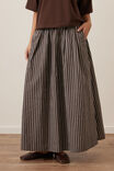 Florence Maxi Skirt, CHOCOLATE WHITE STRIPE - example image 6