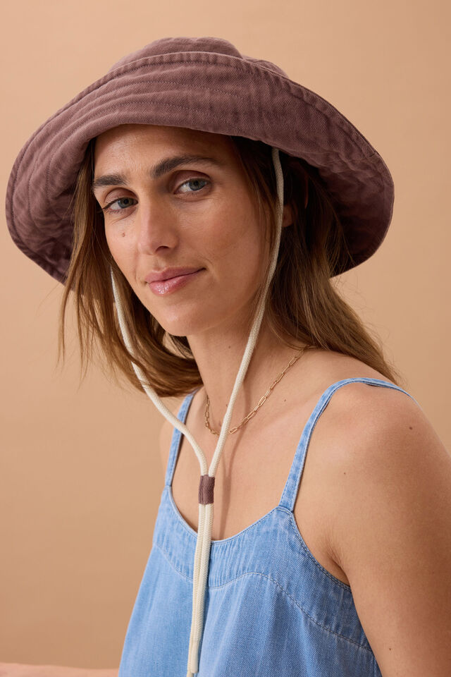 Polly Bucket Hat, CHOCOLATE