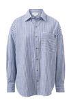 Peta Oversized Shirt, CLASSIC BLUE WHITE STRIPE - alternate image 2