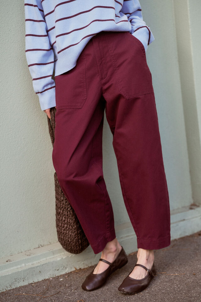Weekender Pant, BURGUNDY