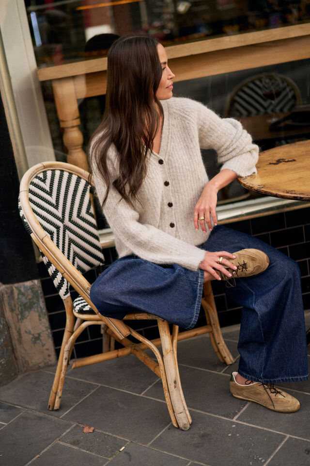 Birdie Lofty Cardi, SILVER MARLE