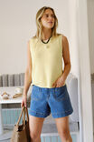 Esther Denim Patch Pocket Short, FRESH INDIGO - alternate image 5