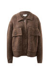 Knit Bomber Cardi, MUSHROOM NEP - alternate image 2