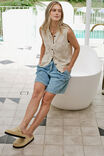Dahlia Diamond Knit Vest, ECRU - alternate image 7