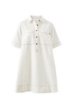 Milly Short Sleeve Mini Dress, FRESH ECRU - alternate image 2