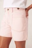 Relaxed Front Pocket Tab Short, WASHED CORAL STRIPE - alternate image 6
