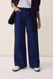 Jacqui Felgate Pintuck Jean In Organic Cotton, DARK INDIGO - alternate image 4