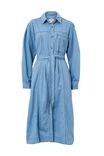 Long Sleeve Denim Midi Dress, VINTAGE BLUE WASH - alternate image 2