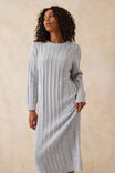 Cable Knit Dress, GREY MARLE - alternate image 4