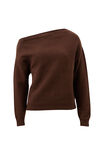 Rani Off Shoulder Knit, CHOCOLATE - example image 2