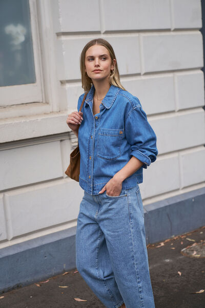 Elle Essential Shirt, VINTAGE BLUE