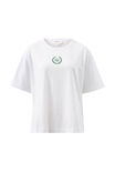 Slouchy Split Hem Tee, WHITE/WINTER GREEN CERES COUNTRY CLUB - alternate image 2