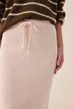 Knit Midi Skirt In Organic Cotton, LIGHT CAMEL