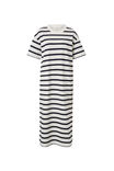 Midi Terry Dress, WHITE NEW NAVY STRIPE - alternate image 2