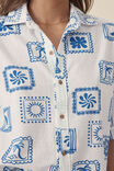 Resort Boxy Shirt, BLUE CAPRI - alternate image 5