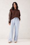 Gracie Relaxed Pin Tuck Trackpant, CHALK BLUE - alternate image 1