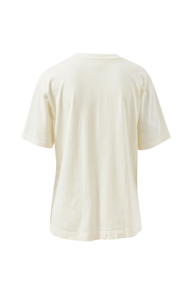 Stevie Slouchy Tee, MILK/CROISSANT CLUB