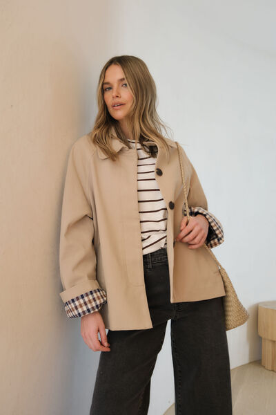 Pia Spring Coat, SAND