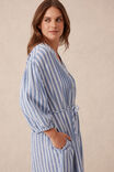 Crinkle Midi Dress, FRESH COBALT WHITE STRIPE - alternate image 5