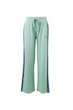 Gigi Wide Leg Terry Trackpant, SEAFOAM/POLO BLUE SIDE STRIPE - example image 2