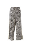 Relaxed Drawstring Pant, LEOPARD LINEN BLEND - alternate image 2