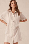 Mini Shirt Dress, NATURAL LINEN BLEND - alternate image 6