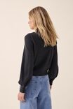 Soft Knit Mock Neck In Recycled Blend, CHARCOAL MARLE - alternate image 3