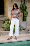 Jude Wide Leg Crop Jean, FRESH ECRU - alternate image 7