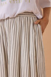 Florence Maxi Skirt, WINTER WHITE PHANTOM STRIPE - alternate image 7