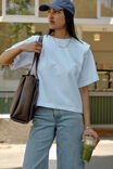 Rainey Pleat Sleeve Tee, WHITE - alternate image 6