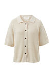 Boxy Button Through Knit, ECRU - alternate image 2