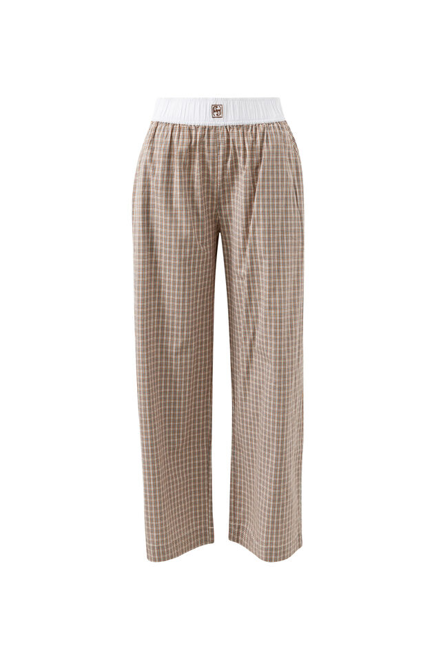 The Lounge Pant, TOFFEE CHECK