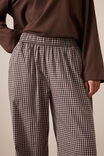 The Lounge Pant, CHOCOLATE CHECK - alternate image 4
