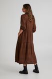 Tiered Shirt Dress In Rescue Check, GINGER CHECK