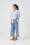 Poplin Stripe Shirt In Organic Cotton, BLUE SHADOW WHITE SMALL STRIPE - alternate image 2