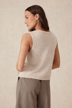 Beach Knit Button Vest, STRING - alternate image 5