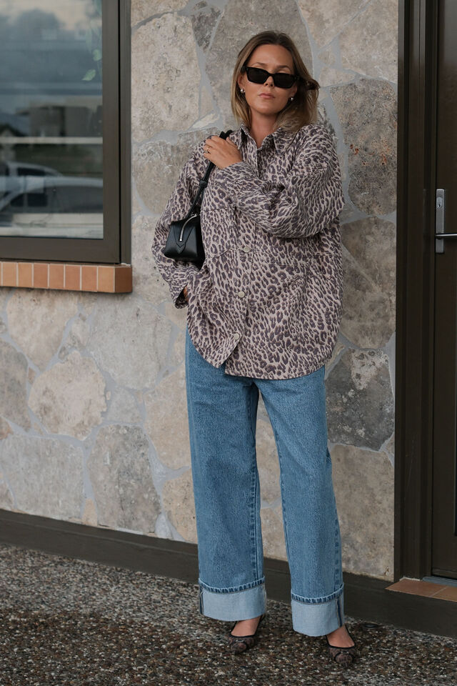 Loose Cuff Jean, WORN BLUE