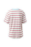 Stevie Slouchy Tee, MILK FRESH BLUE RED STRIPE - example image 3