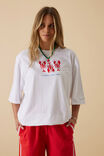 Liv Oversized Tee, WHITE/SUMMER LOBSTERS - alternate image 6