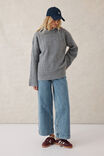 Chunky Cable Knit, MID GREY NEP - alternate image 6